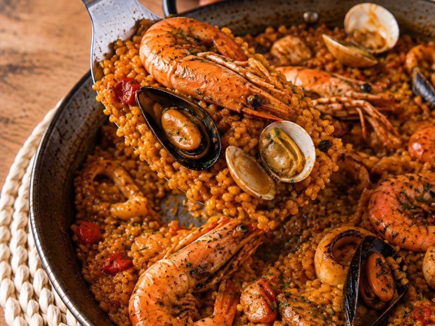 Paella de marisco